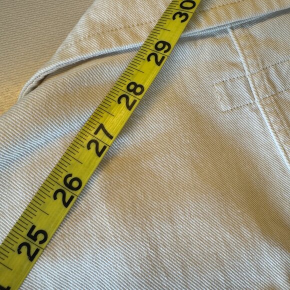 Free Assembly Canvas Pea Coat Small Natural Tan Cotton Double Breasted - Picture 8 of 12